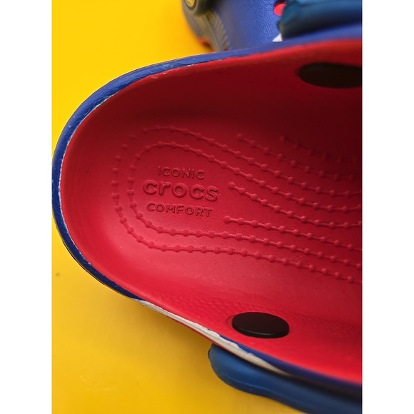Crocs Toddlers Size C8 Classic American Flag Clogs USA Patriotic 4th Of July - Picture 6 of 6